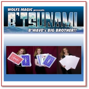 Magic show poster featuring card tricks.