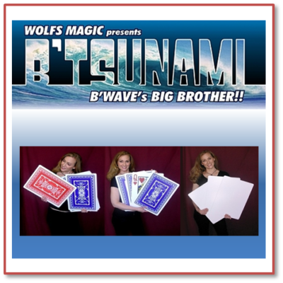 Magic show poster featuring card tricks.