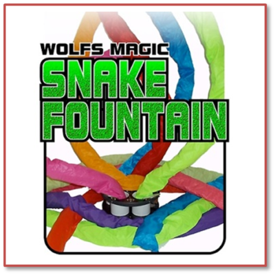 Spring snakes launching from magic gimmick